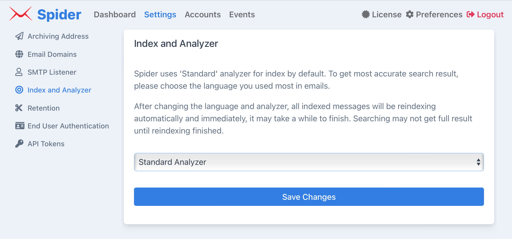 Index and Analyzer